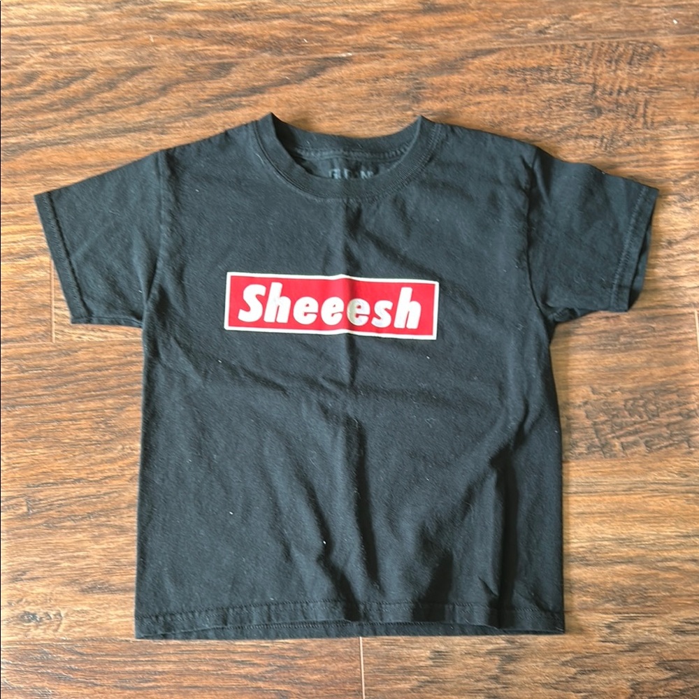 Custom Made Black “Sheeesh” Kids T-Shirt